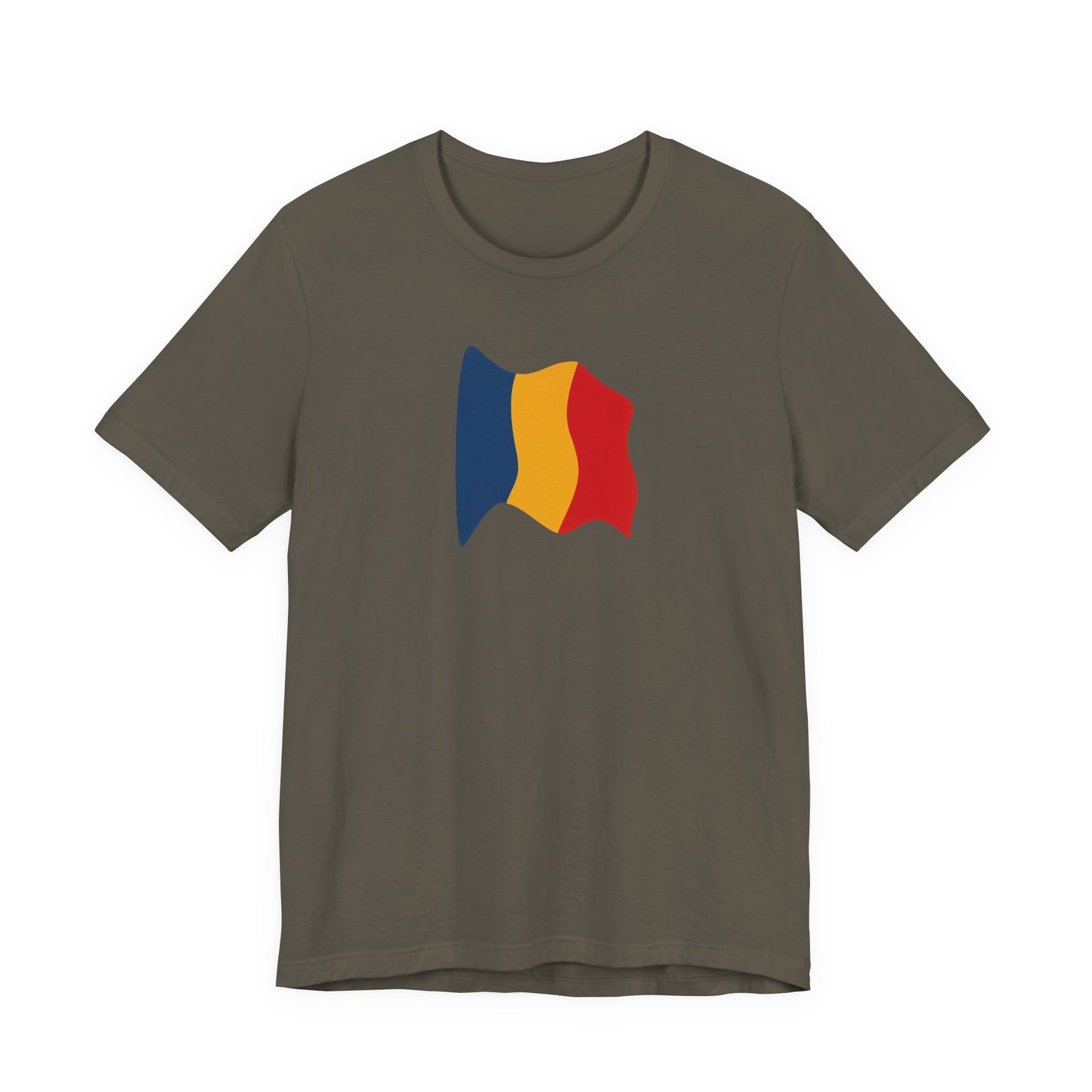 Romanian Flag Unisex Short Sleeve Tee, Casual Shirt, Travel T-Shirt, Gift for Romanians, Summer Outfit, Everyday Wear