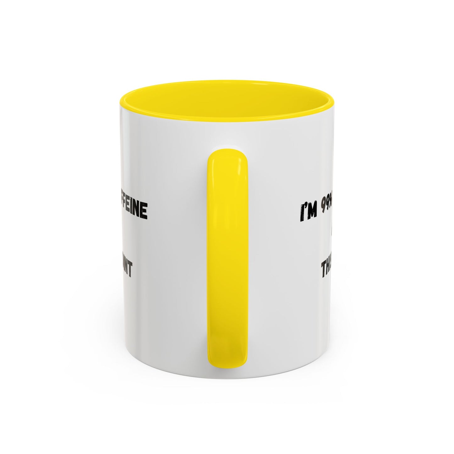 I'm 99% Caffeine Coffee Mug - Funny Gift for Coffee Lovers, Black Accent Mug, Office Humor, Caffeine Addict, Birthday Gift