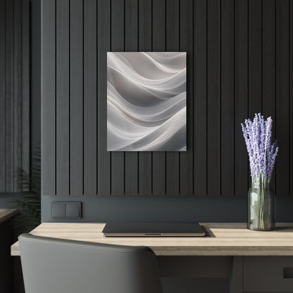Abstract White Wave Acrylic Print | Wall Art