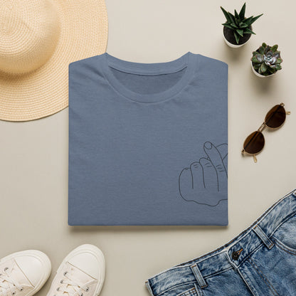 Trendy Unisex Softstyle T-Shirt with Love Hand Gesture Design