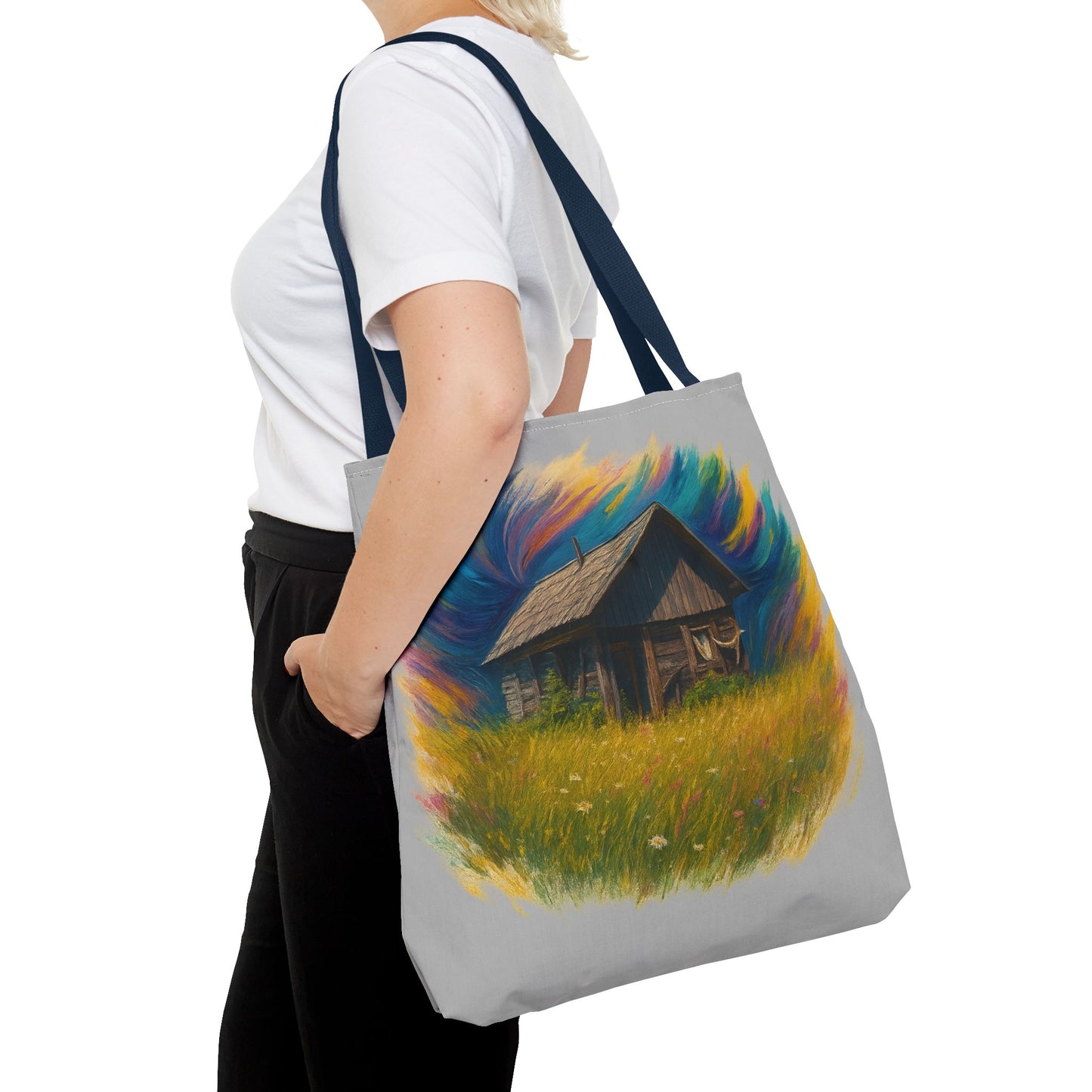 Rustic Charm Tote Bag | Boho Bag | Eco-Friendly Custom Design | Nature Lover Gift | Canvas Purse | Casual Carryall - TRV