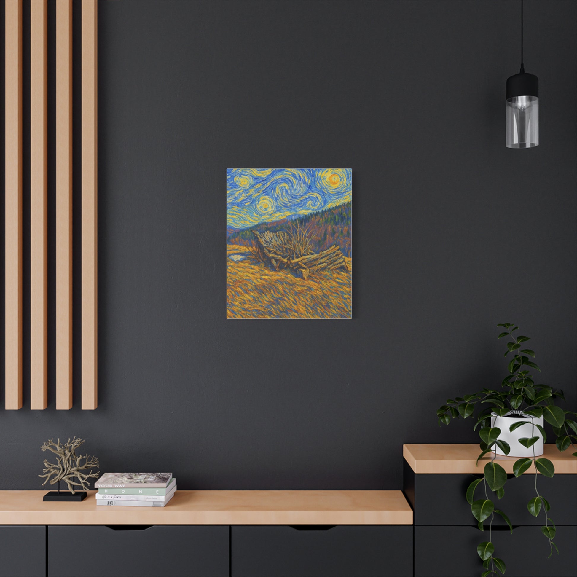 Artistic Van Gogh Style Canvas Wall Art, Nature Inspired Decor, Home Aesthetic, Gift for Art Lovers, Gallery Wall Piece, Living Room Decor, [...] - TRV
