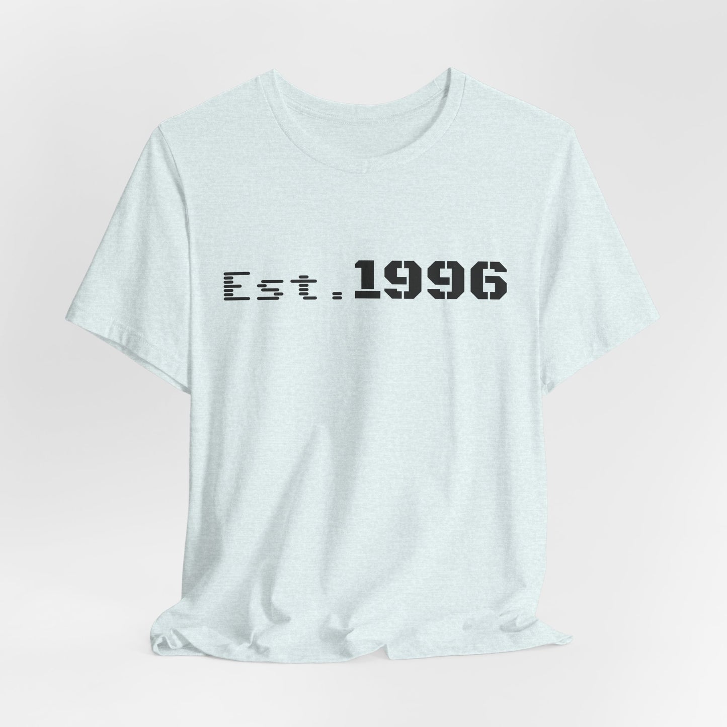 Vintage Est. 1996 T-shirt by Printify with bold printed design, perfect as a birth year birthday gift or casual wear.