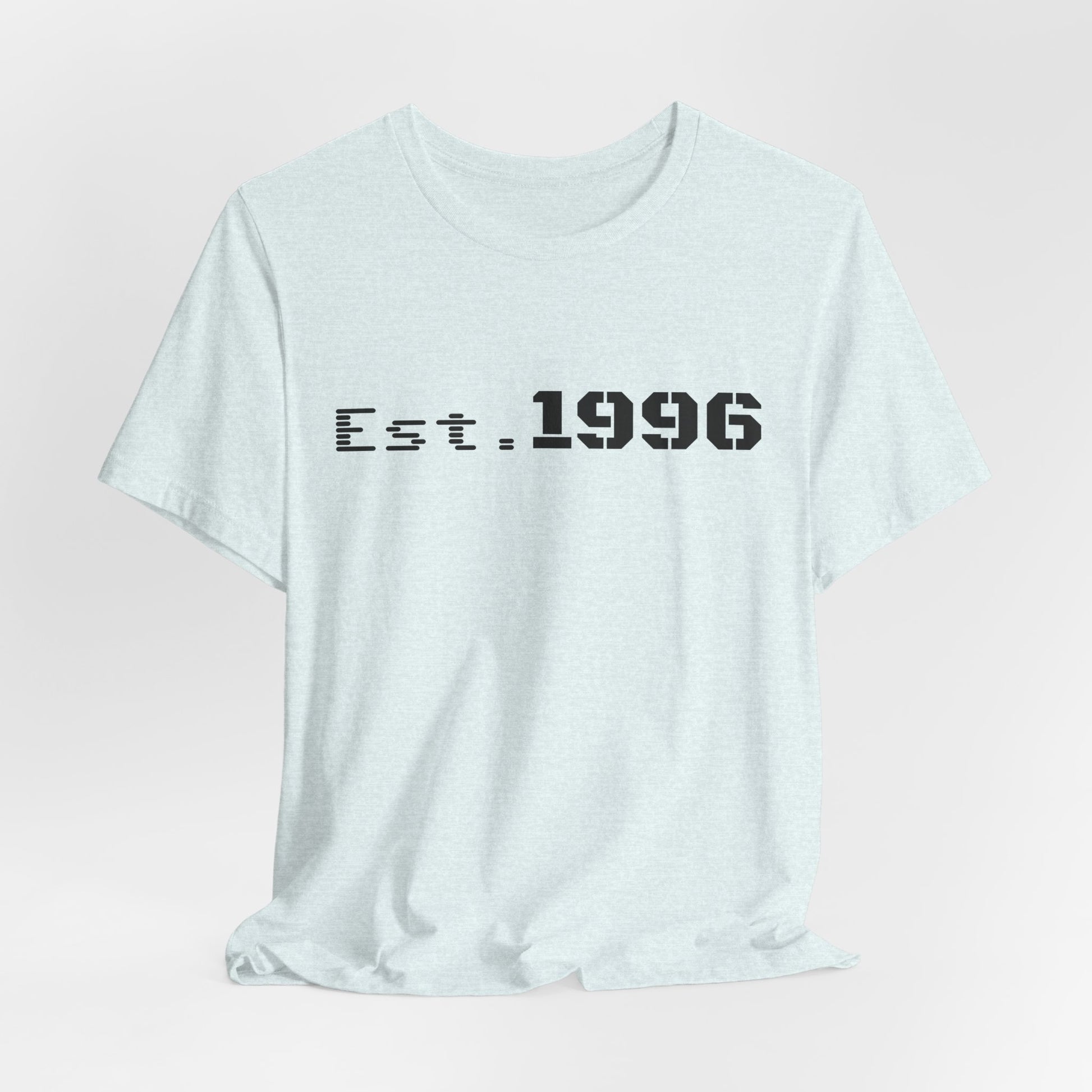 Vintage Est. 1996 T-shirt by Printify with bold printed design, perfect as a birth year birthday gift or casual wear.