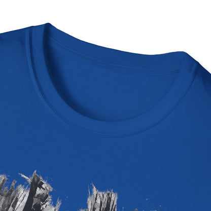 Minimalist Nature-Inspired Unisex Softstyle T-Shirt, Casual Wear, Everyday Style, Gift for Nature Lovers, Eco-Friendly Fashion