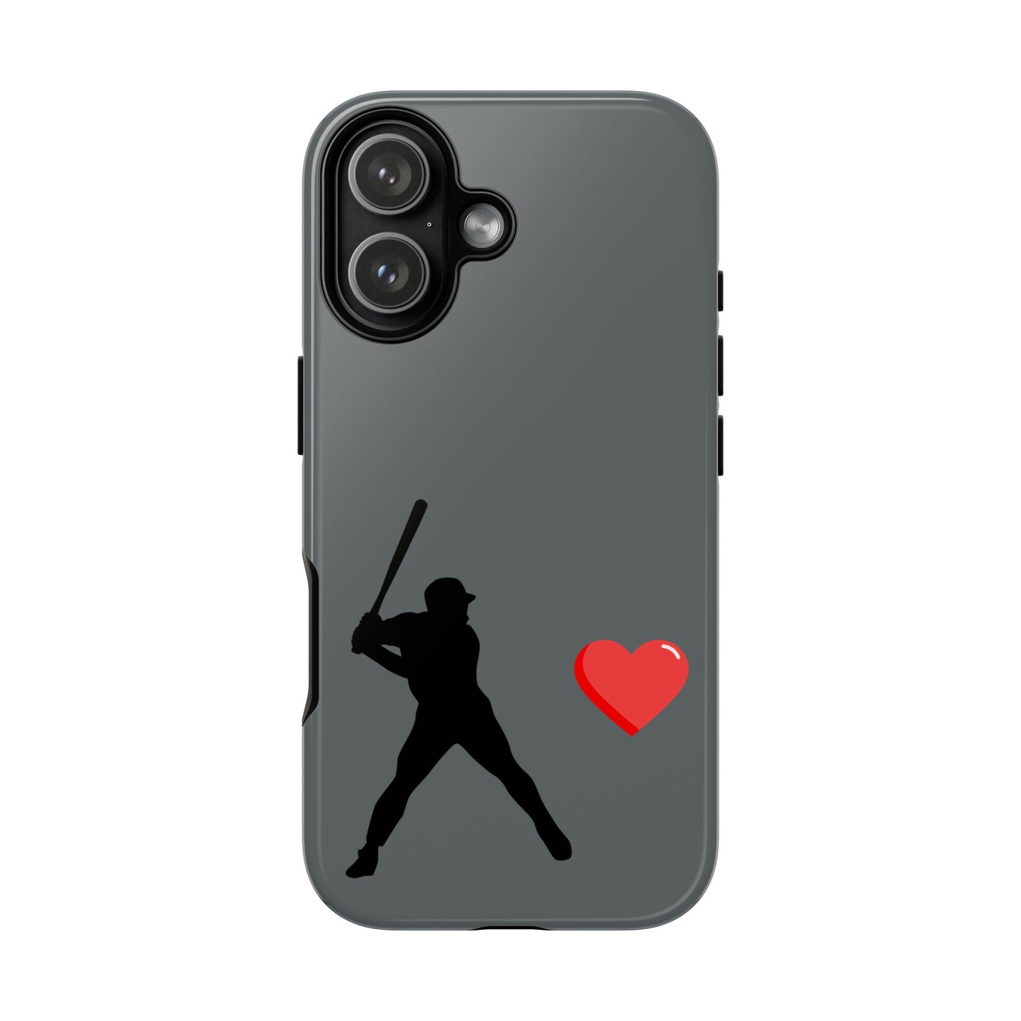 Printify Baseball Love phone case featuring sports-themed design, durable protective cover for sports fans and Father's Day gift.