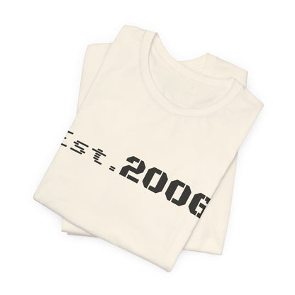 Vintage-style "Established 2006" graphic T-shirt by Printify, featuring bold text and retro design for birthday celebrations.