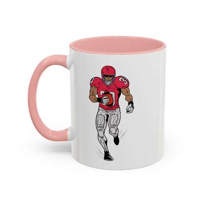 Football Player Coffee Mug, Sports Fan Gift, Motivational Coffee Cup, Game Day Mug, Unique Sports Merchandise