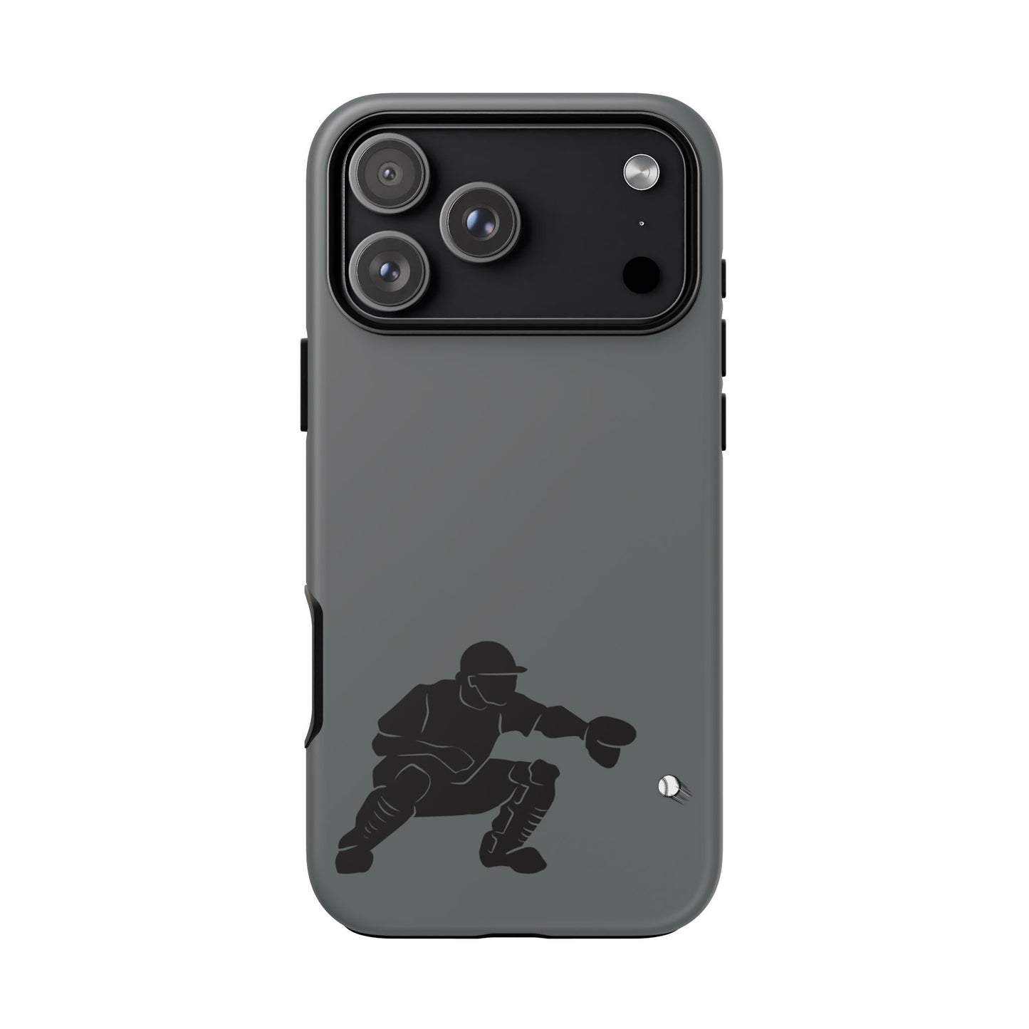 Baseball Catcher Phone Case, Sports Phone Accessory, Tough Cases, Gift for Athletes, Sports Fan Merchandise, Unique Design - TRV