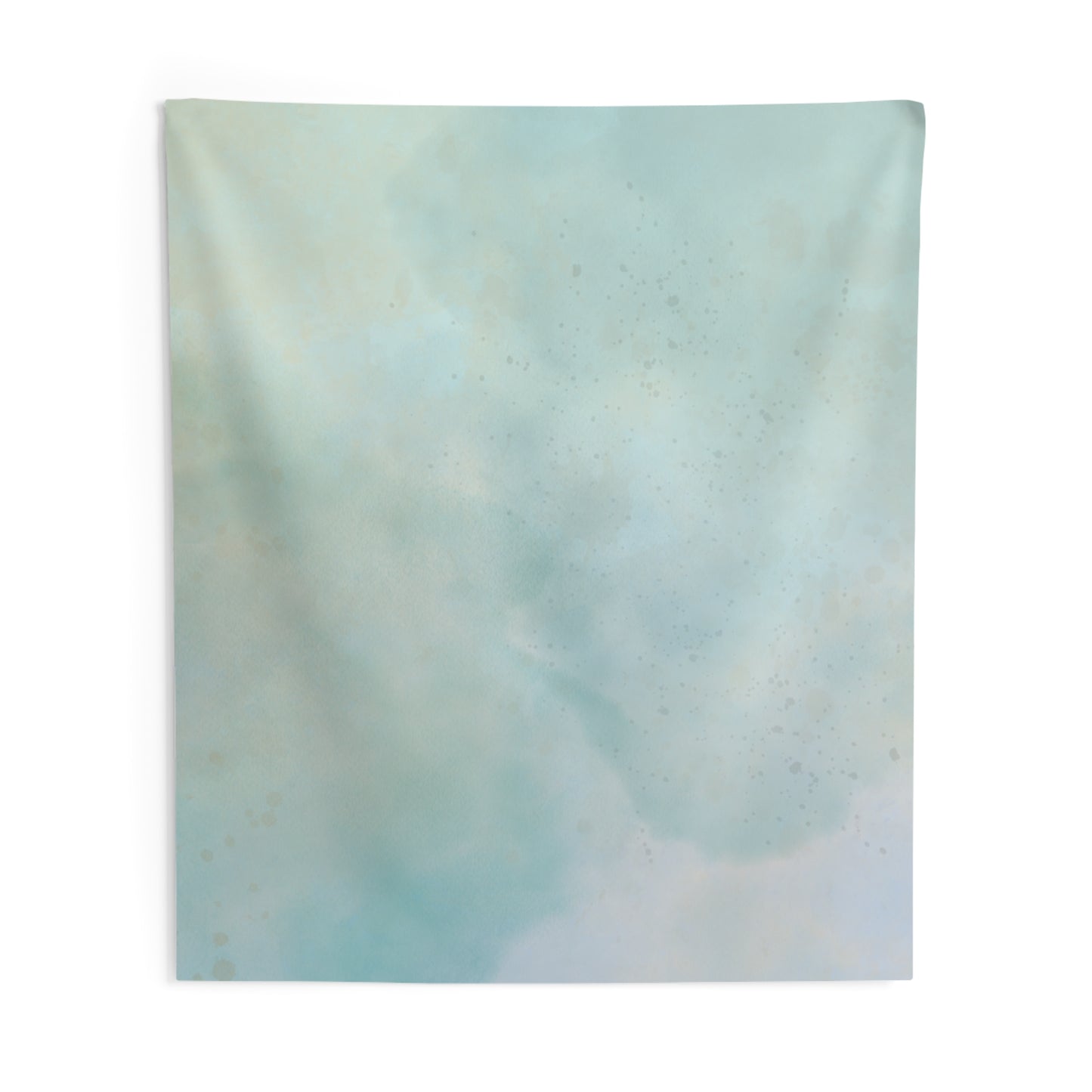 Soft Aqua Cloud Wall Tapestry