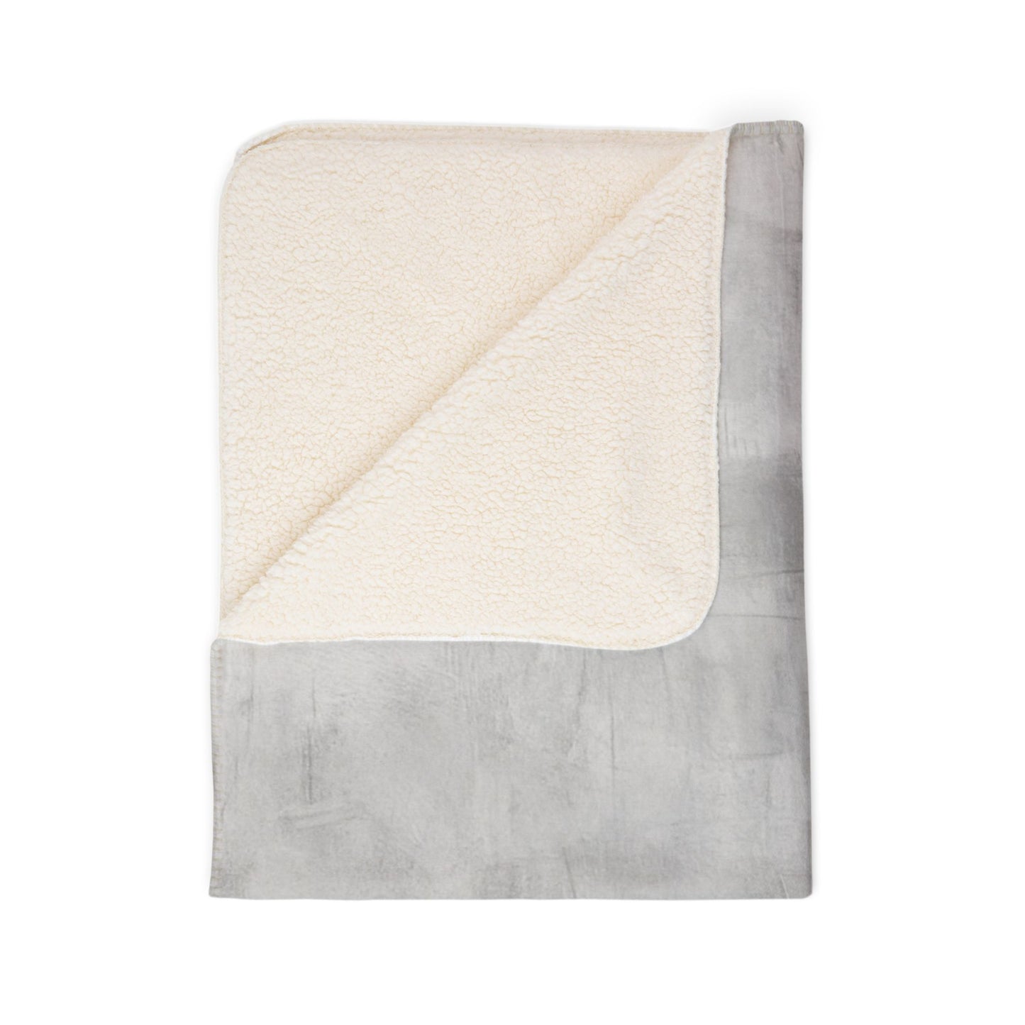 Soft Sherpa fleece throw blanket by Printify, cozy winter home decor perfect for relaxing on the sofa or bed.