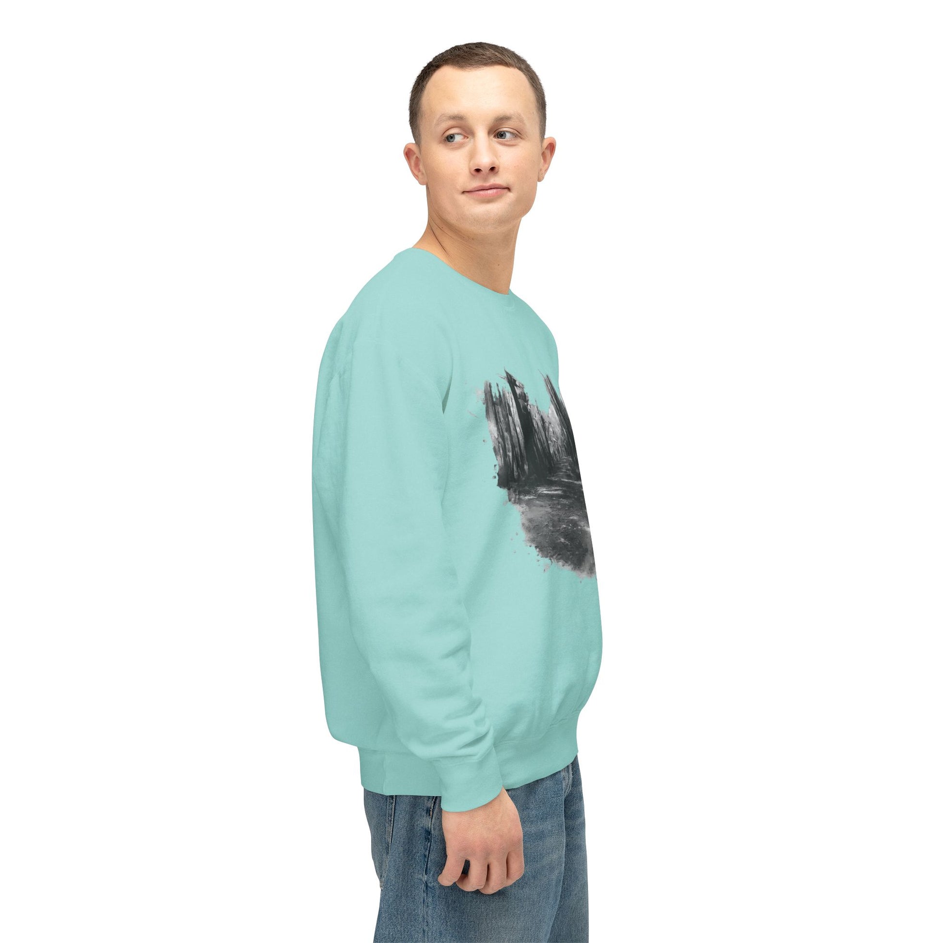 Scenic Minimalist Crewneck Sweatshirt - Cozy Art Tee for Nature Lovers, Gift for Her, Layering Essential, Perfect for Fall, Everyday Wear - TRV