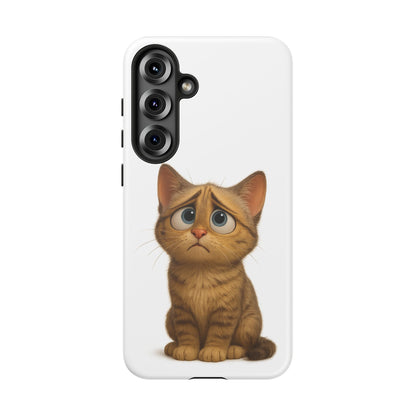 Cute Cat Phone Case, Funny Kitty Case, Animal Lover Gift, Cat Lover Accessory, Unique Cat Design Case, Pet Mom Gift - TRV