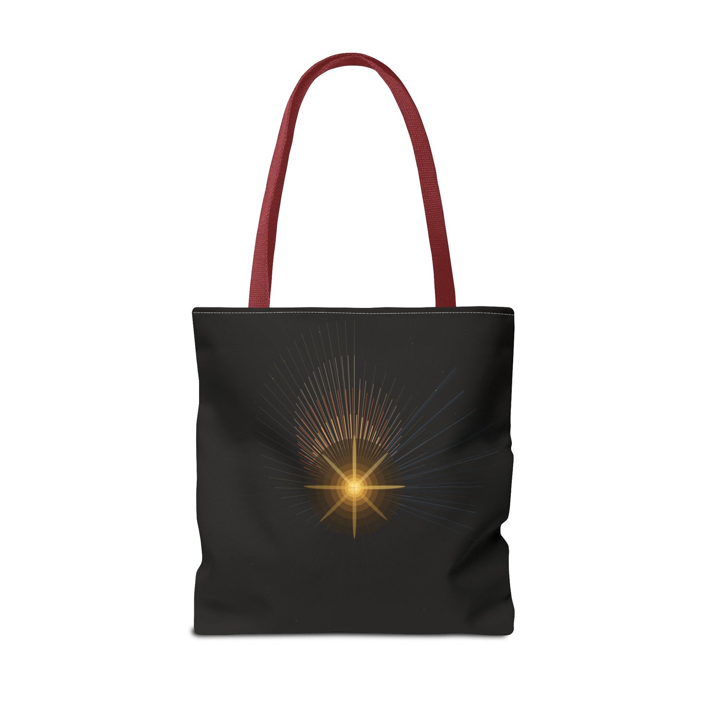 Radiant Starburst Tote Bag | Golden Light Celestial Design - TRV