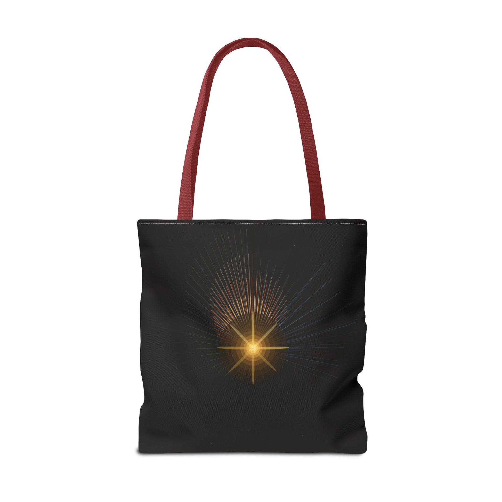 Radiant Starburst Tote Bag | Golden Light Celestial Design - TRV