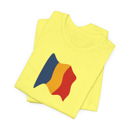 Romanian Flag Unisex Short Sleeve Tee, Casual Shirt, Travel T-Shirt, Gift for Romanians, Summer Outfit, Everyday Wear