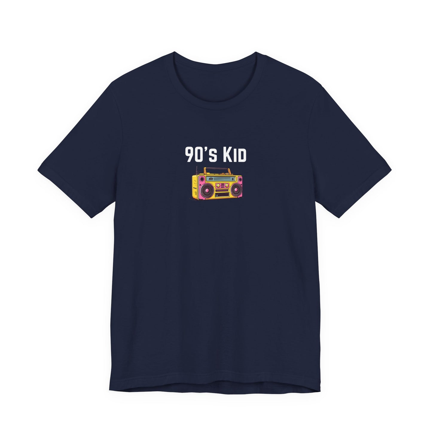 Retro Boombox Tee — 90s Kid Graphic T-Shirt