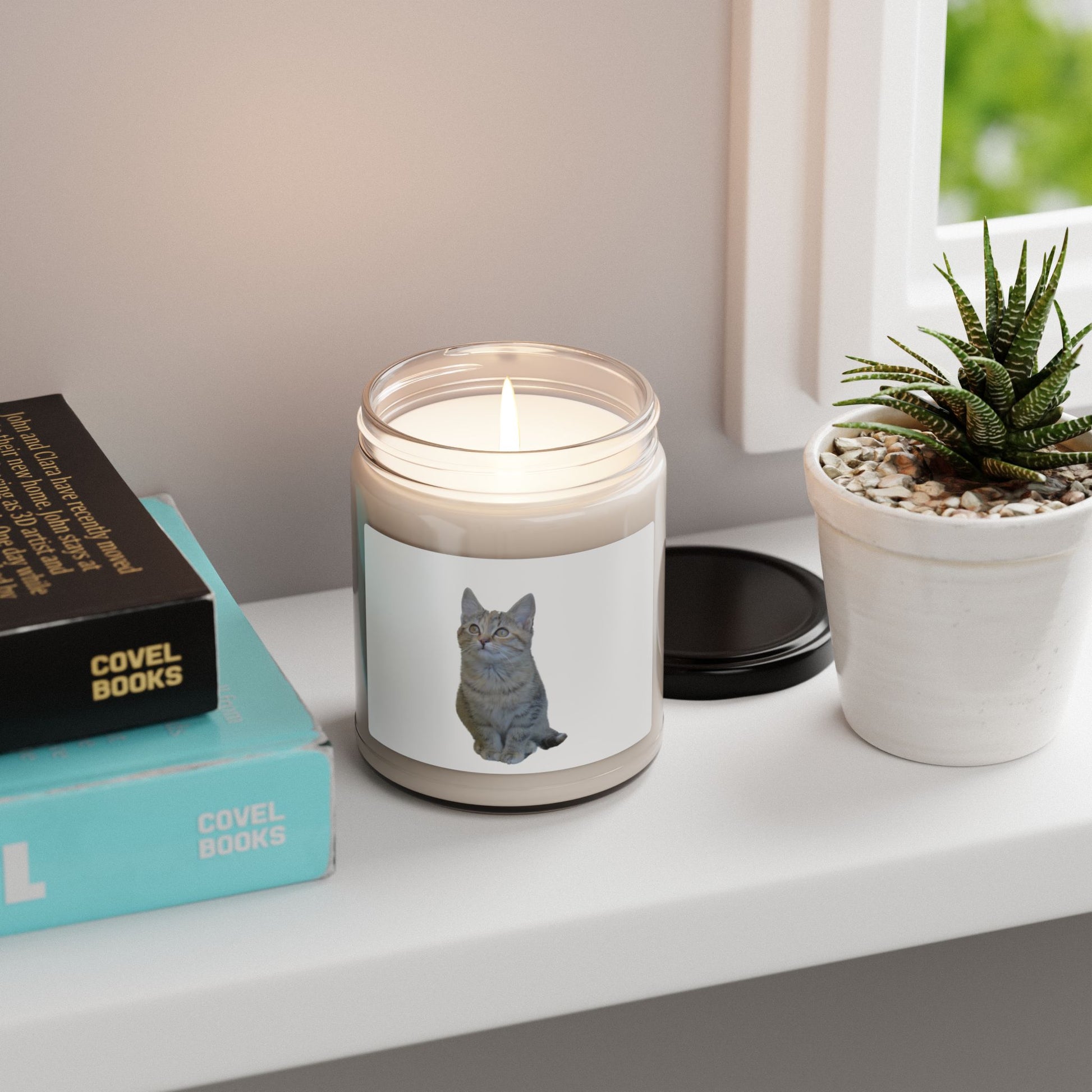 Cat-Themed Scented Soy Candle - 9oz - Perfect for Cat Lovers - TRV
