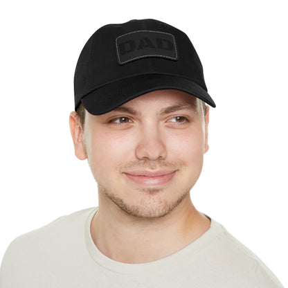 Stylish Dad Hat with Leather Patch | Perfect Gift for Fathers Day, Casual Wear, Dad's Birthday, Outdoor Activities