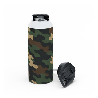 Camo Stainless Steel Water Bottle — Insulated Outdoor Bottle