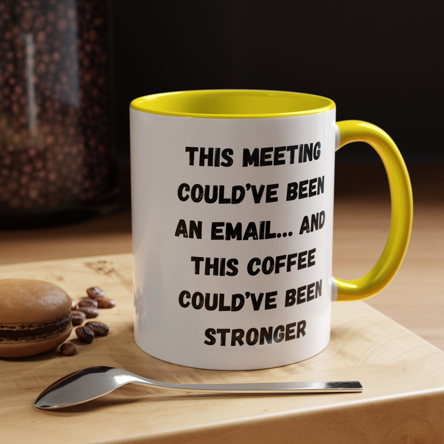 Funny Office Coffee Mug - This Meeting Could've Been an Email Mug, Gift for Coworkers, Work From Home Humor, Coffee Lover Gift, Motivational