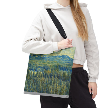 Nature-Inspired Tote Bag, Eco-Friendly Carryall, Bohemian Style Purse, Art Tote, Great Gift for Nature Lovers, Shopping Bag, Travel [...] - TRV