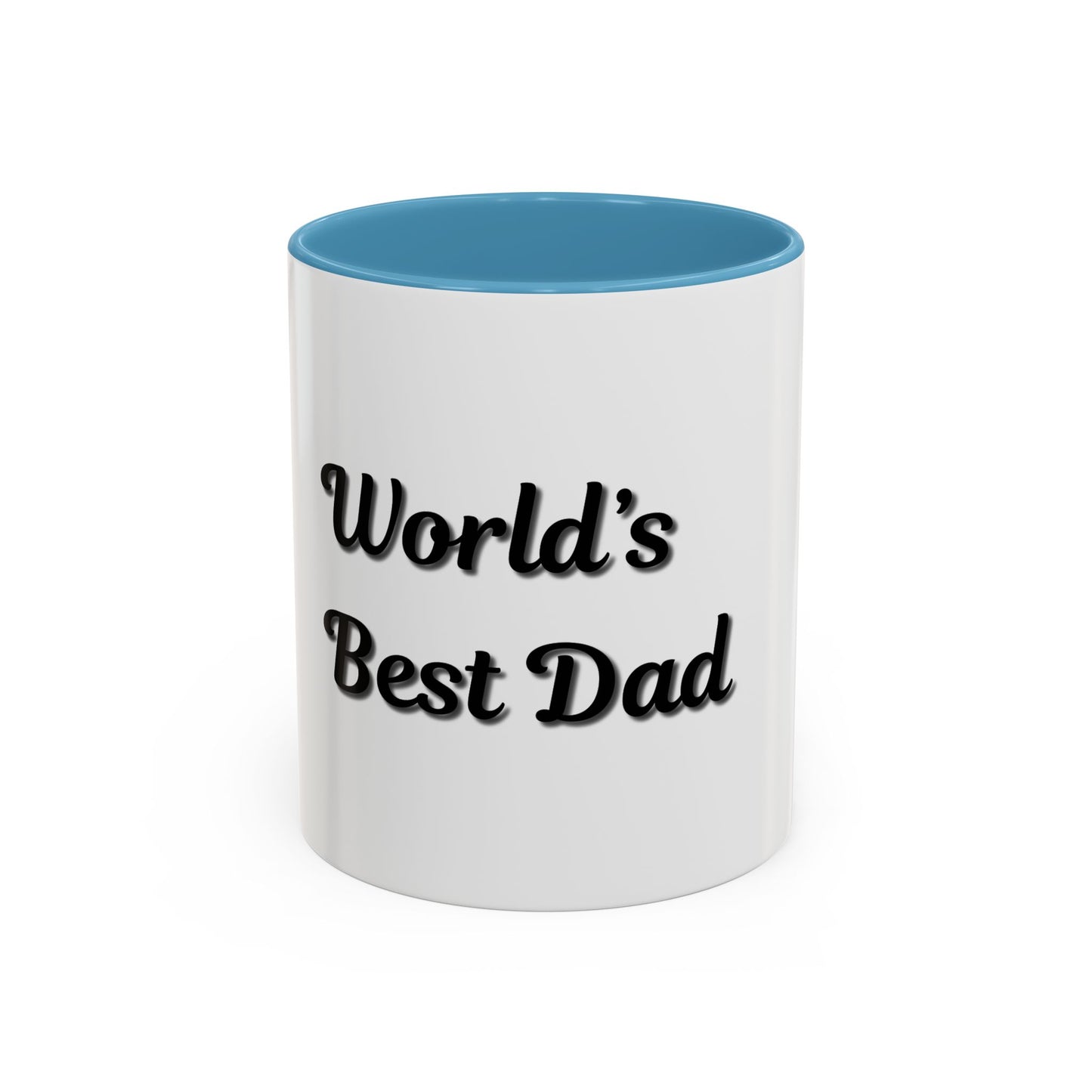 World's Best Dad Accent Coffee Mug - Perfect Gift for Father's Day - TRV