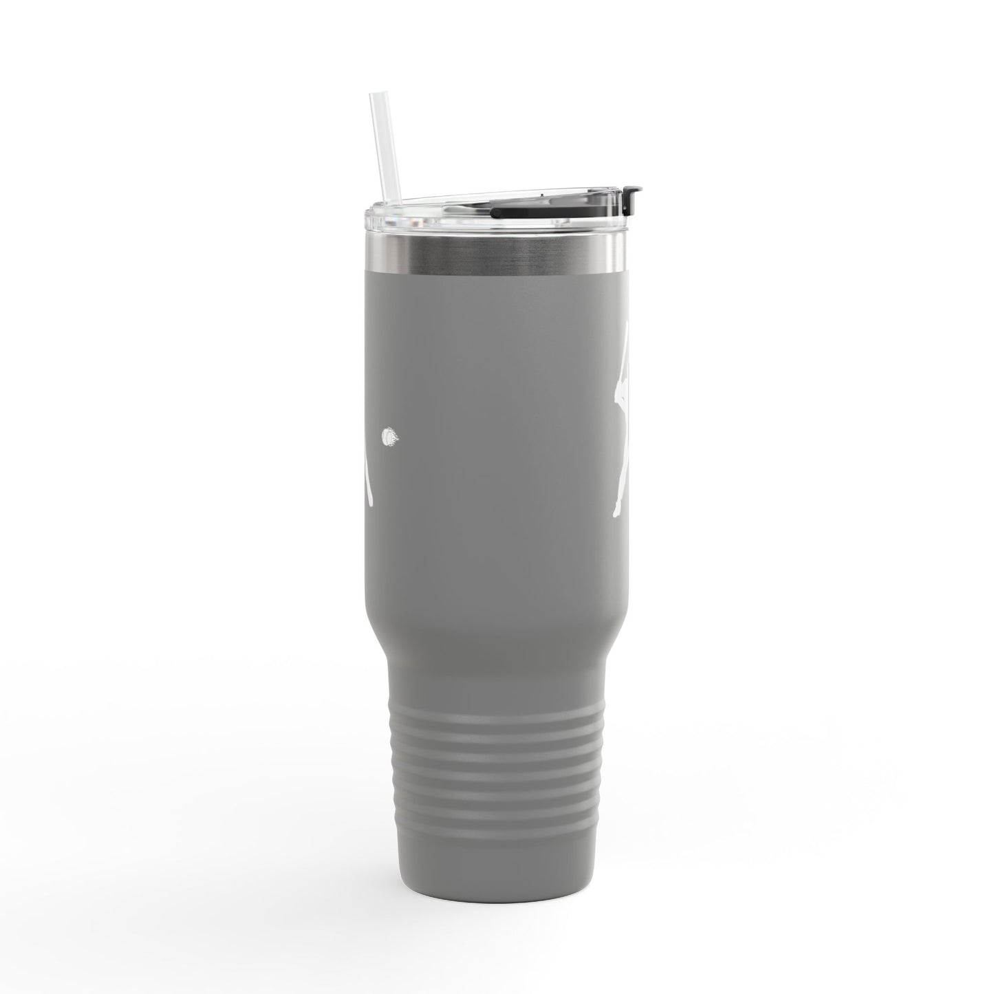 Insulated Travel Mug for Sports Lovers, 40oz Tumbler, Red Baseball Design, Perfect Gift for Fans, Outdoor Adventures, Road Trips, Tailgating
