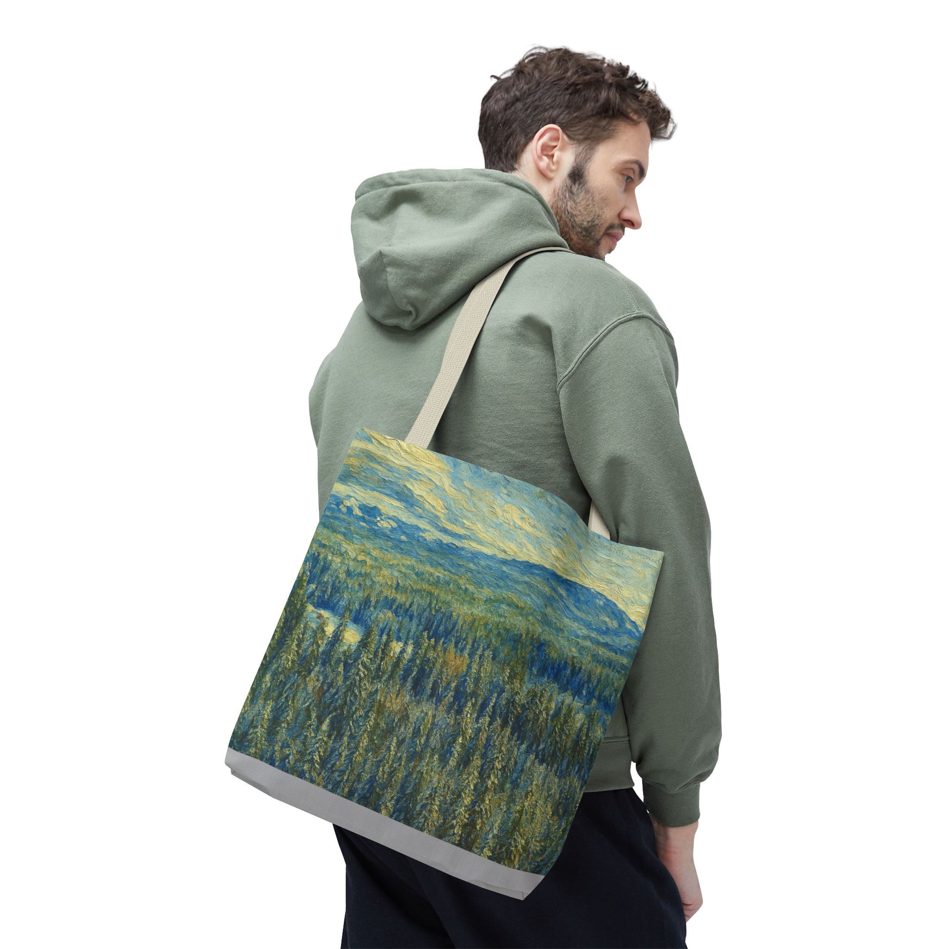 Nature-Inspired Tote Bag, Eco-Friendly Carryall, Bohemian Style Purse, Art Tote, Great Gift for Nature Lovers, Shopping Bag, Travel [...] - TRV