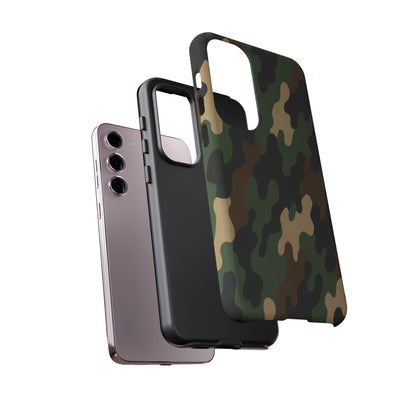 Camouflage tough phone case by Printify featuring rugged camo design, protective cover for smartphone durability and style.