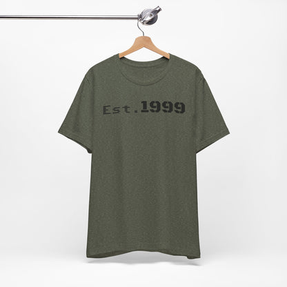 Established 1999 Unisex Tee | Vintage Birth Year Shirt, Casual Birthday Gift, Personalized Family Reunion Apparel, Retro Style [...] - TRV