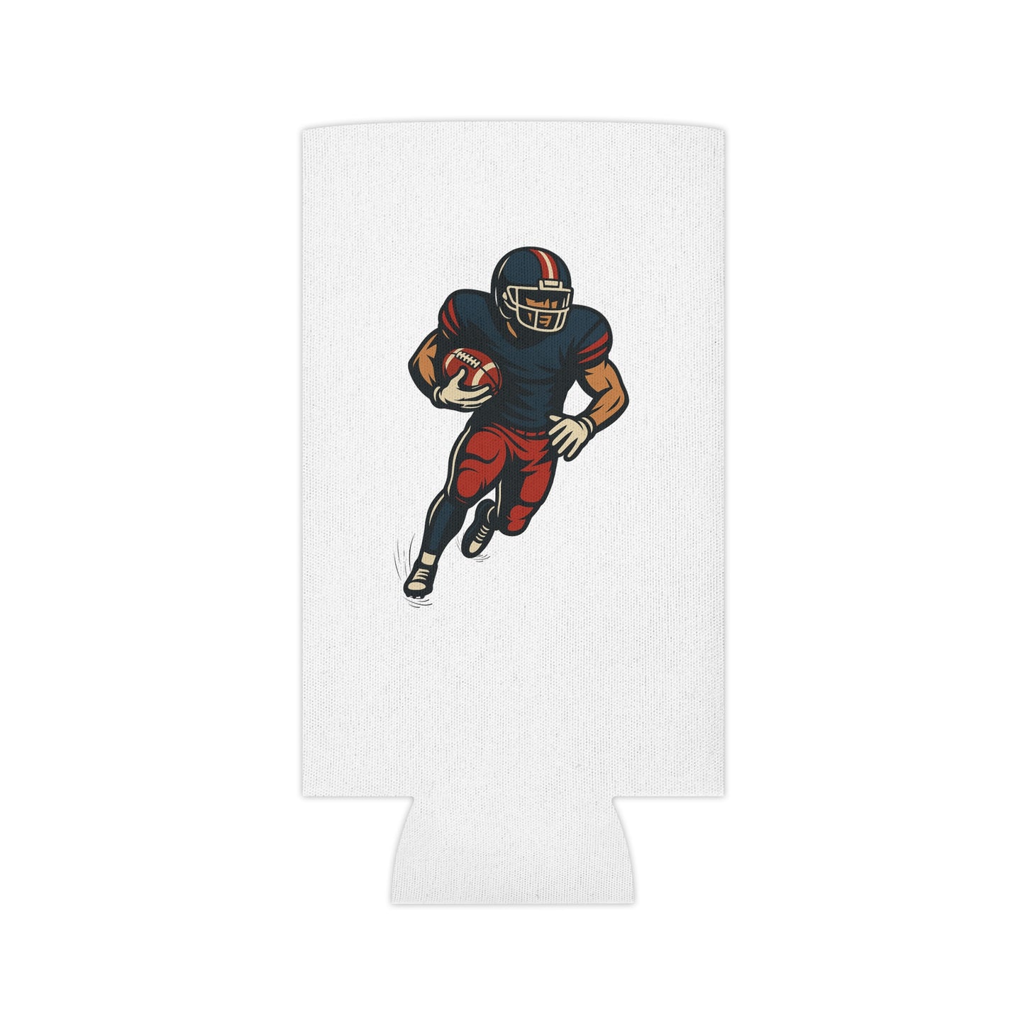 Football Player Can Cooler | Sports Fan Gift, Tailgate Accessories, Game Day Drink Holder, Party Favor, Football Party Decor