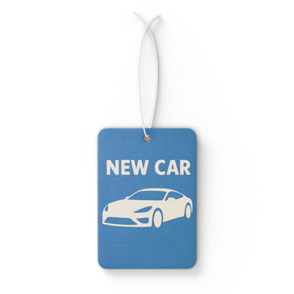 Blue silhouette car air freshener accessory by Printify with auto scent, designed for freshening vehicle interiors.