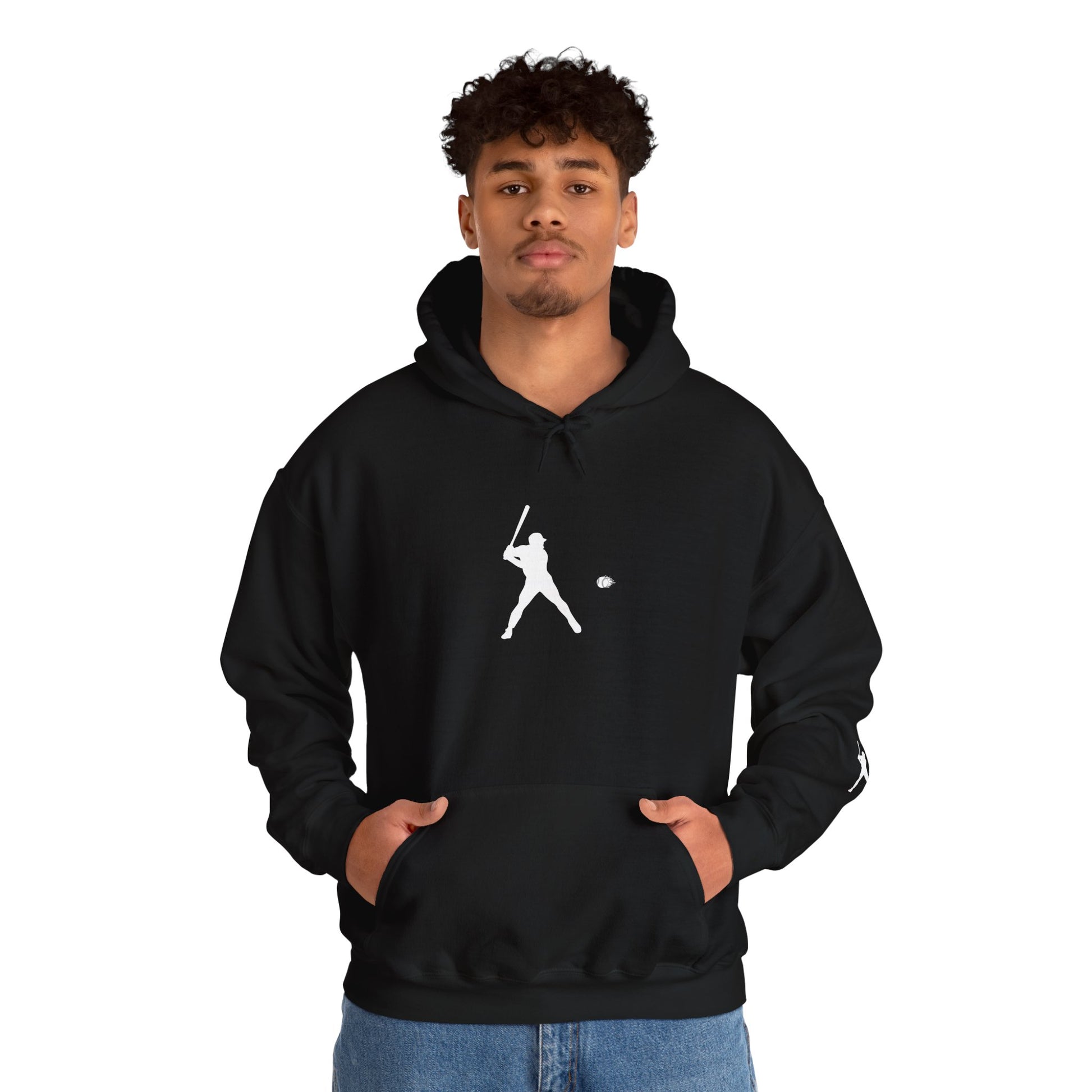 Sporty Unisex Baseball Hooded Sweatshirt, Casual Hoodie for Athletes, Perfect for Gifts, Comfy Streetwear, Ideal for Sports Events, Personal Use - TRV