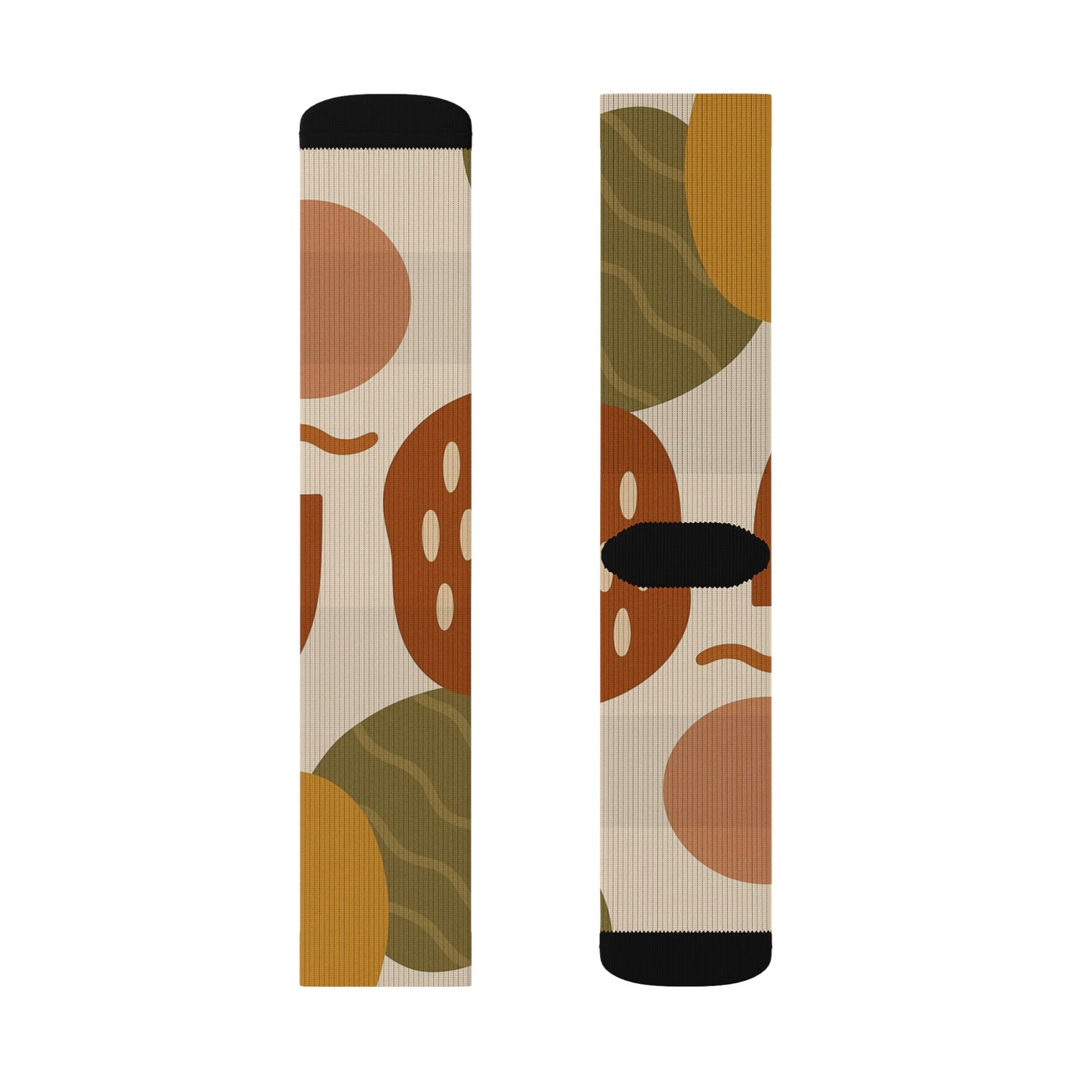 Abstract Floral Pattern Socks | Sublimation Crew Socks