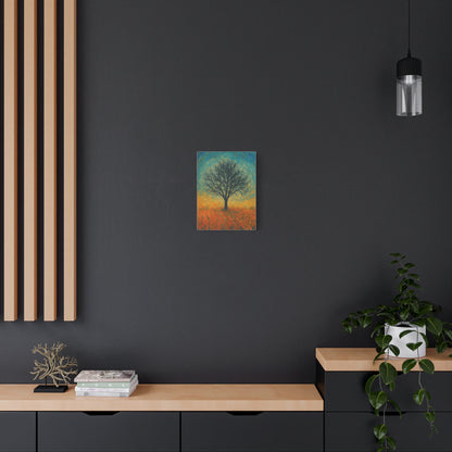 Artistic Tree Canvas Wall Art, Matte Stretched Canvas, Natural Decor for Home, Office, Gift for Nature Lovers, Bohemian Wall Decor