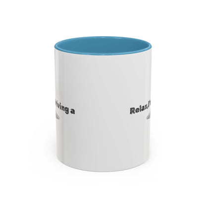 Coffee Mug — “Relax, I’m Driving” UFO Accent Ceramic Mug (11/15 oz)