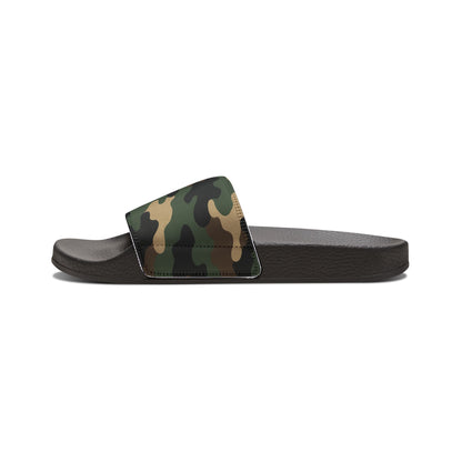Camouflage Men's Slip-On Sandals | Casual Comfort Footwear for Summer, Beach Days, Outdoor Activities, Gifts for Him, Fashionable Slides - TRV