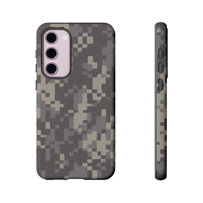 Digital camouflage tough phone case by Printify, rugged protective cover for smartphones with durable camouflage design.