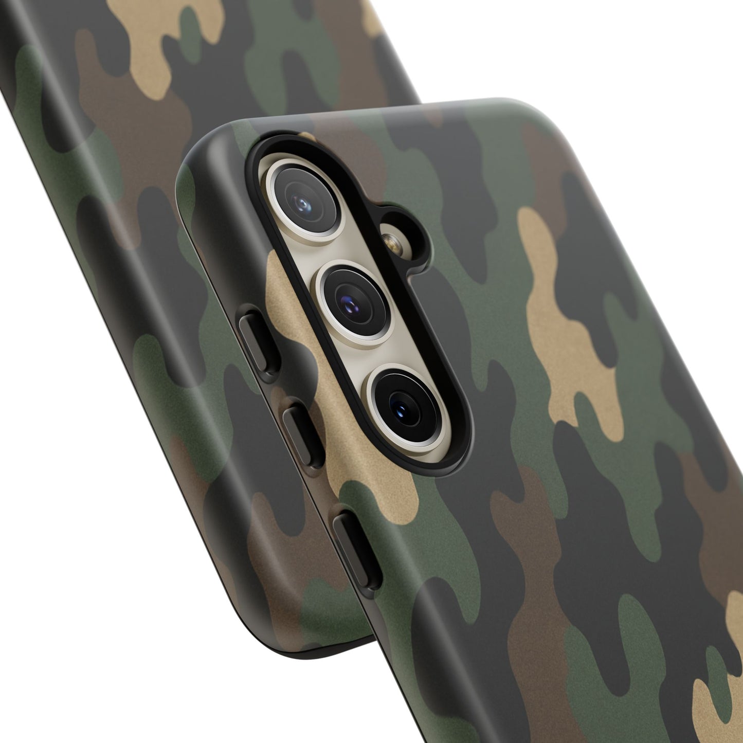 Camouflage tough phone case by Printify featuring rugged camo design, protective cover for smartphones with durable material.