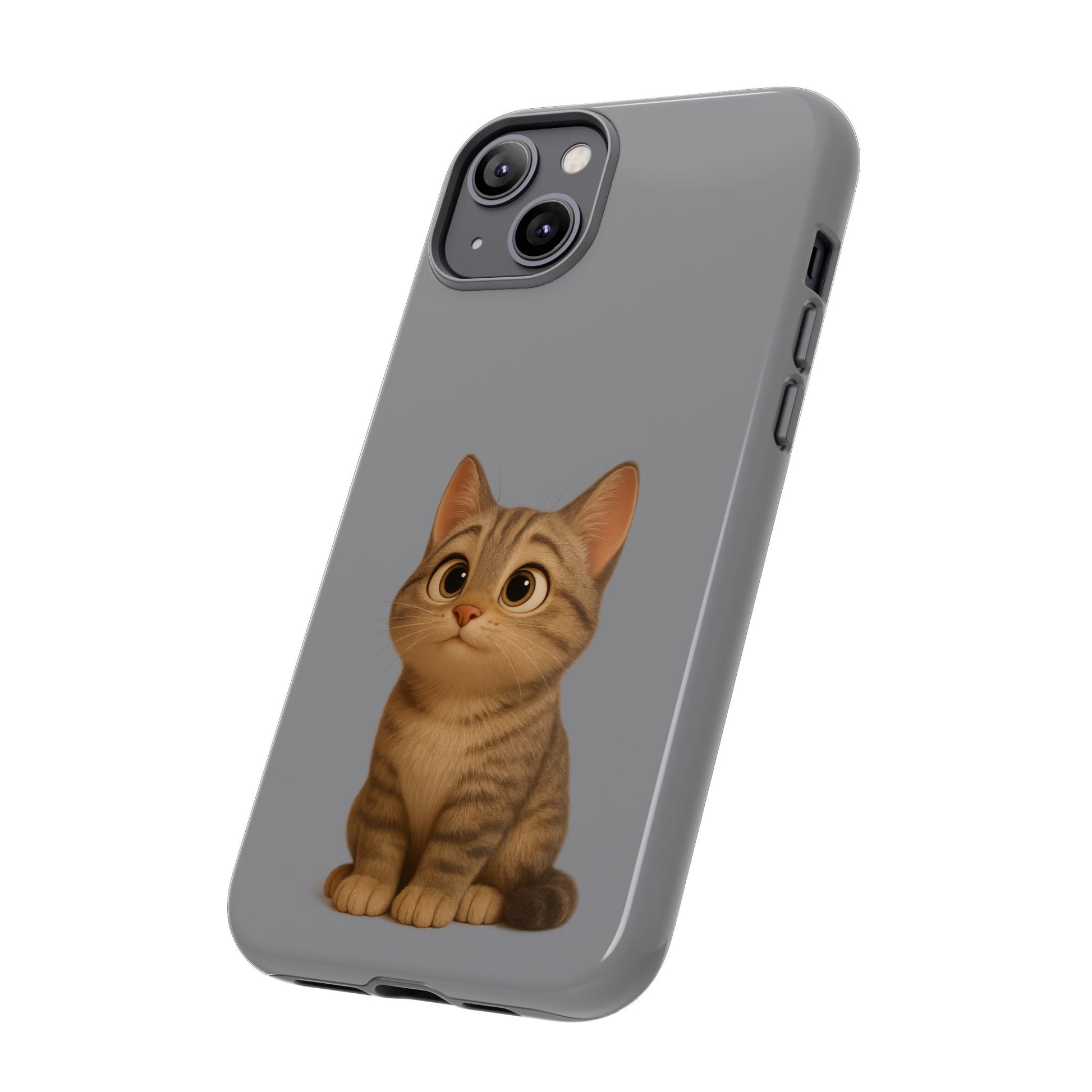 Cute Cat Phone Case, Kawaii Pet Accessory, Gift for Cat Lovers, Animal Phone Cover for Kids, Unique Kitty Design, Birthdays, Holidays - TRV