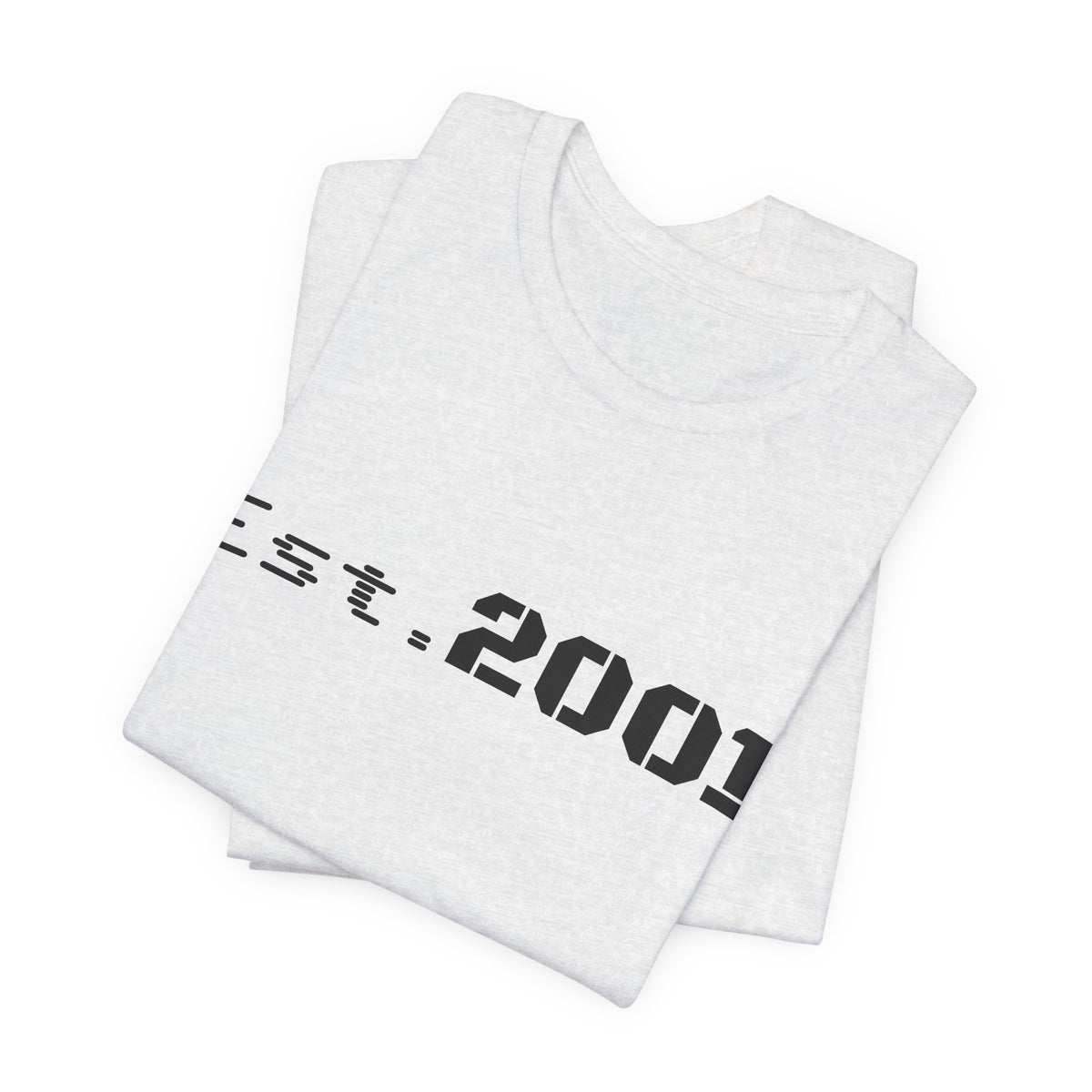 Retro minimalist Est. 2001 graphic T-shirt by Printify featuring a clean design and birth year text on a casual tee.