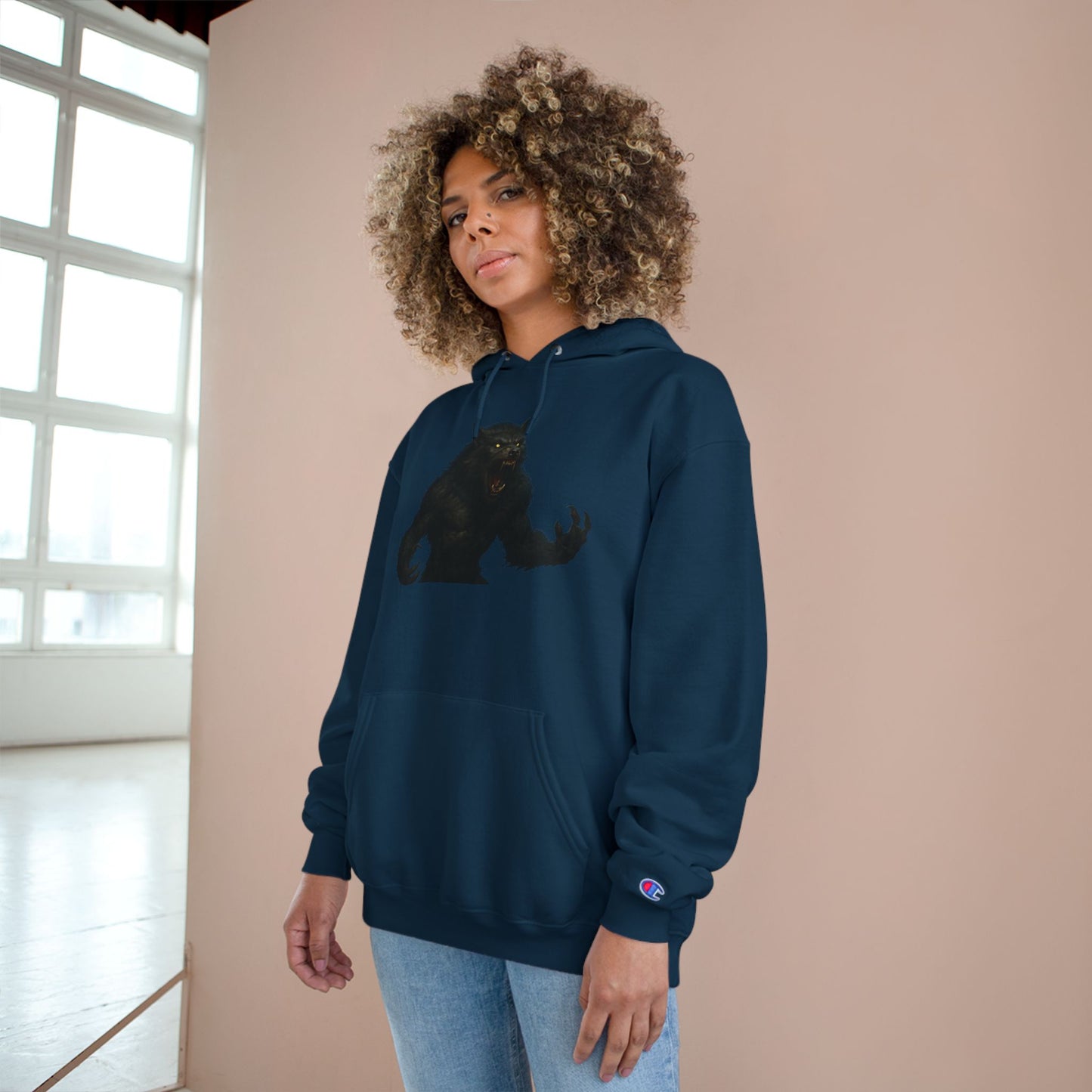 Werewolf Champion Hoodie - Edgy Graphic Sweatshirt for Gamers, Perfect for Gifts, Casual Wear, Fall Fashion, Anime Lovers - TRV