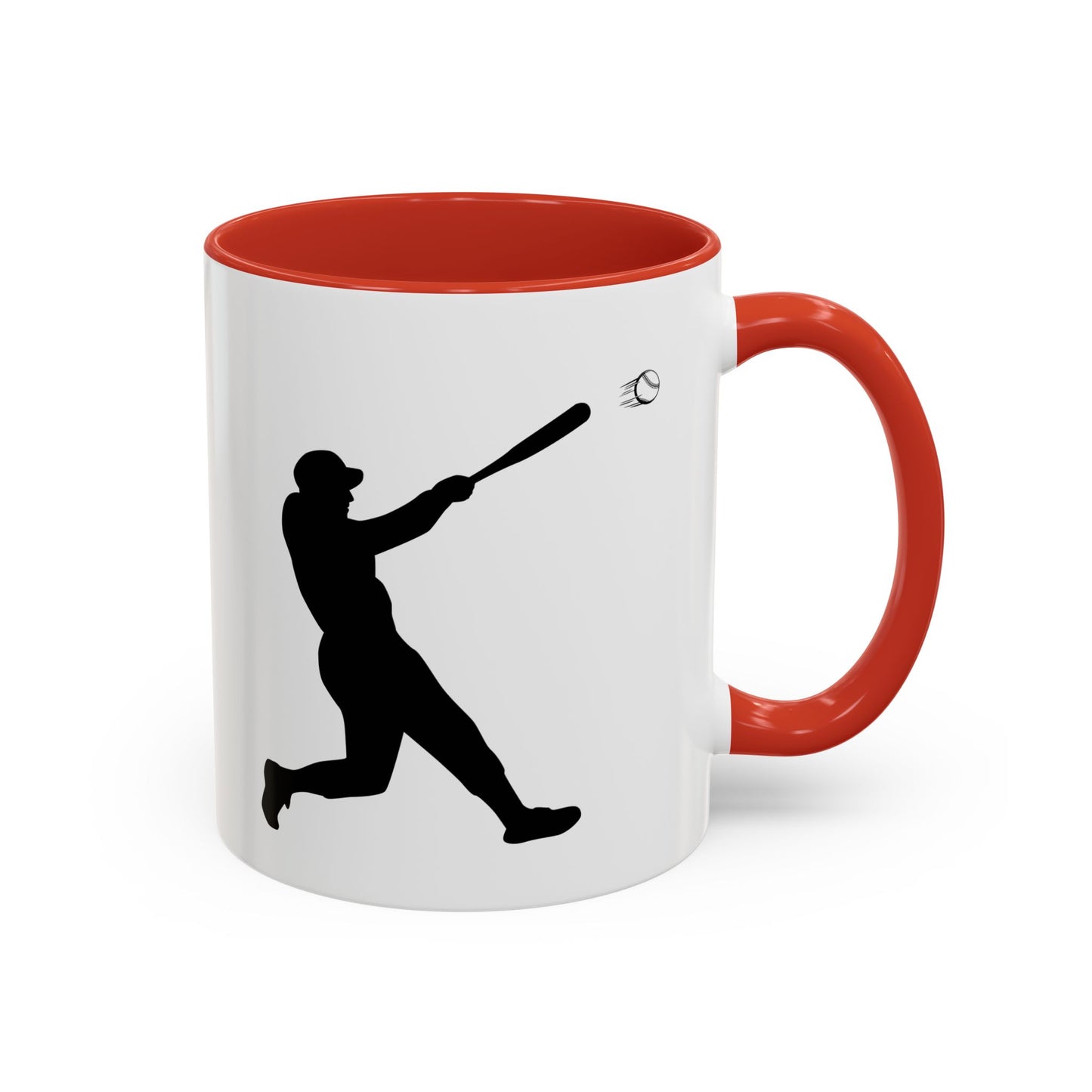Baseball Player Accent Coffee Mug, Sports Gift, Baseball Lover Mug, Unique Coffee Cup, Personalized Sports Mug - TRV