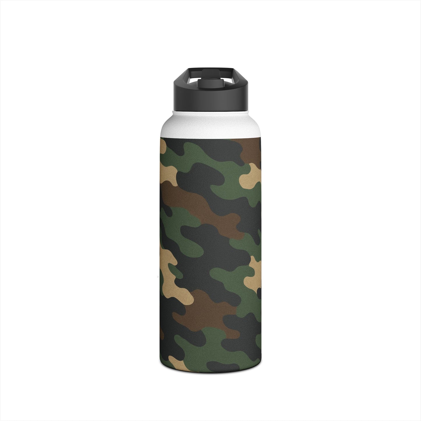 Camo Stainless Steel Water Bottle — Insulated Outdoor Bottle