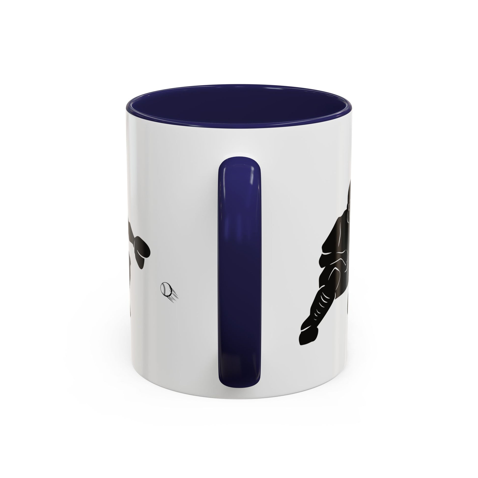 Baseball Catcher Coffee Mug, Sports Gift for Coaches, Black Accent Mug for Fans, Perfect for Birthdays & Celebrations, Unique Cup - TRV