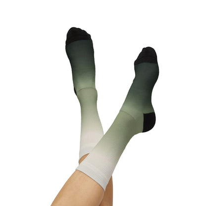 Green Ombre Gradient Socks | Sublimation Socks
