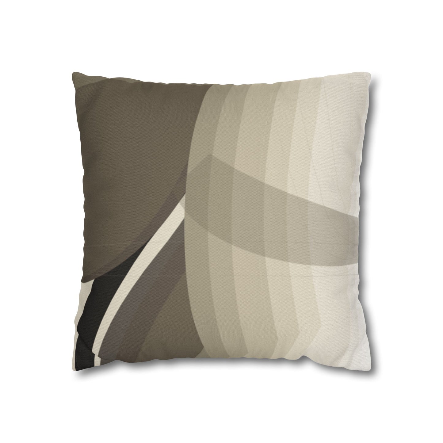 Abstract Neutral Leaf Artwork Pillowcase | Square Pillowcase