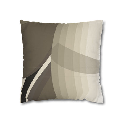 Abstract Neutral Leaf Artwork Pillowcase | Square Pillowcase