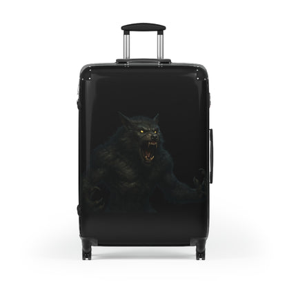 Fierce Werewolf Suitcase, Travel Luggage, Halloween Travel, Unique Carry-On, Adventure Gear, Gift for Travelers, Fantasy Travel - TRV